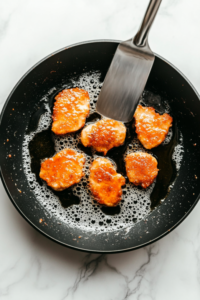 Heat oil in a non-stick skillet.