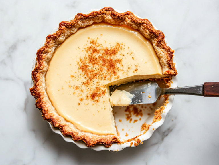 Old Fashioned Vegan Custard Pie Recipe is ready