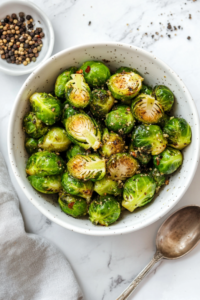 Serving the Cooked Brussels Sprouts