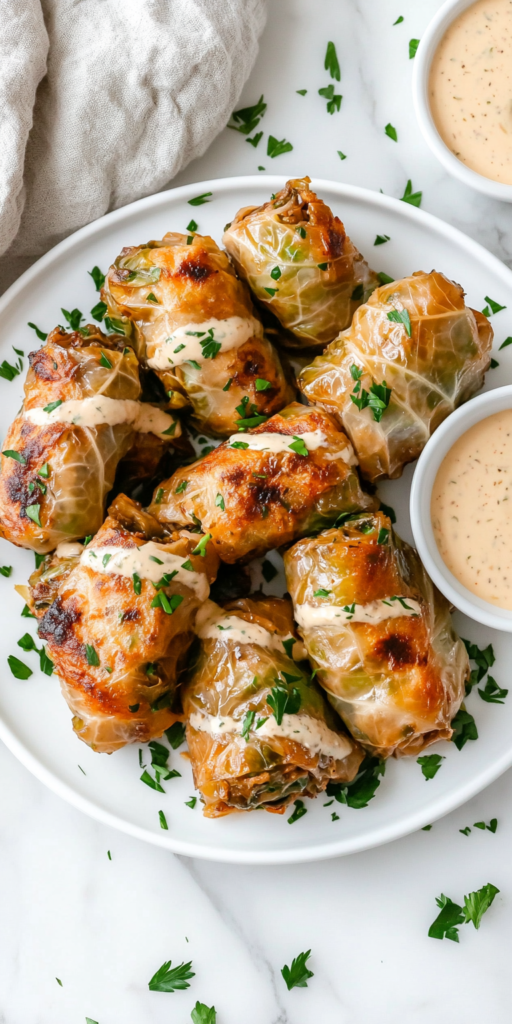 Stuffed Keto Cabbage Rolls