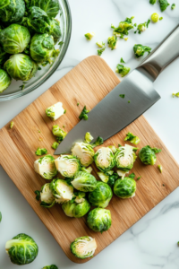 Trimming Brussels Sprouts