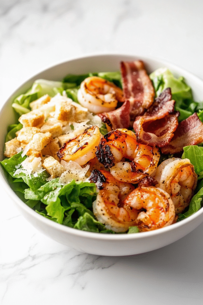 Easy Shrimp Caesar Salad