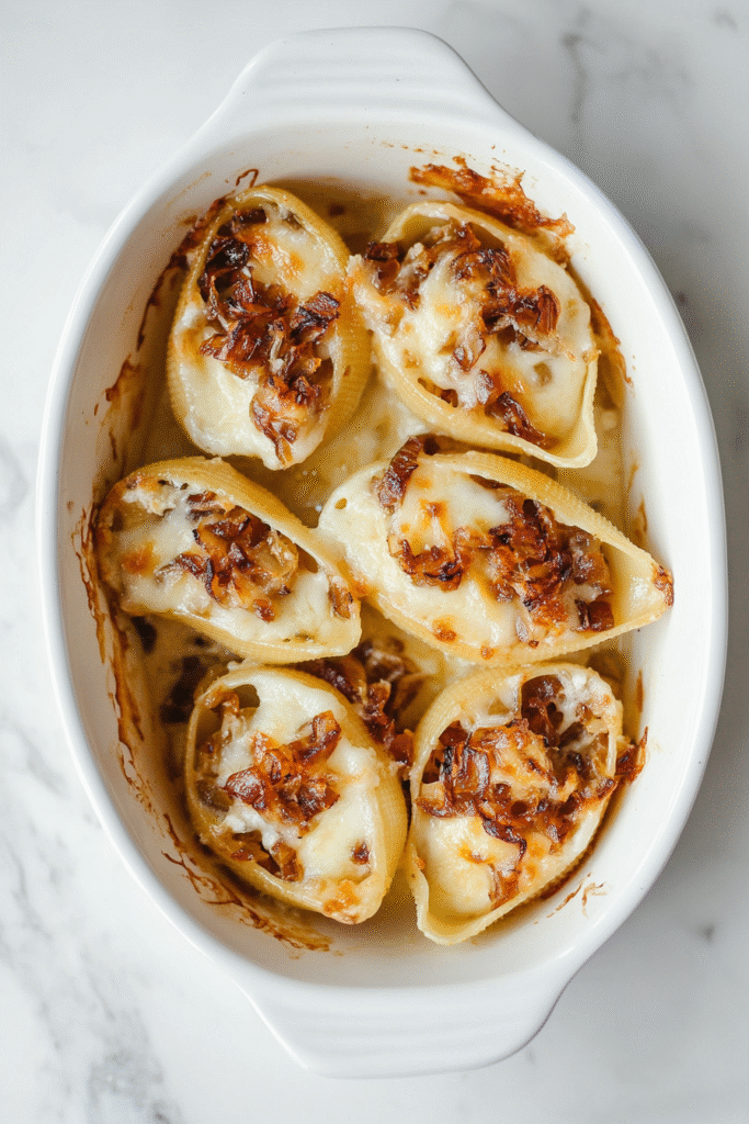 French Onion Stuffed Shells: Cozy & Cheesy
