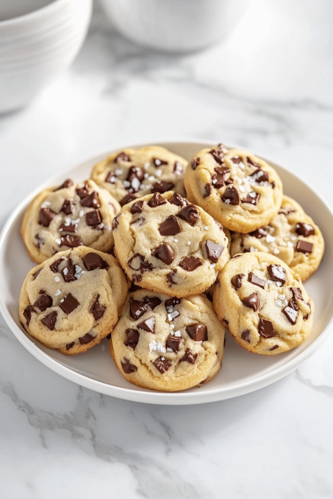 Salted Chocolate Chip Cookies
