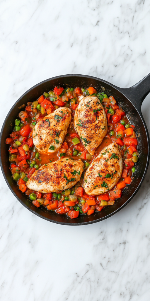 Easy Chicken & Diced Tomato Recipe!