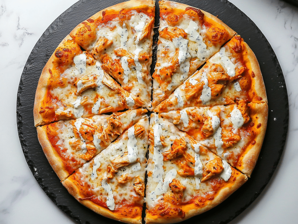 Easy Buffalo Chicken Pizza in 25 Minutes