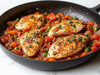 Easy Chicken & Diced Tomato Recipe!