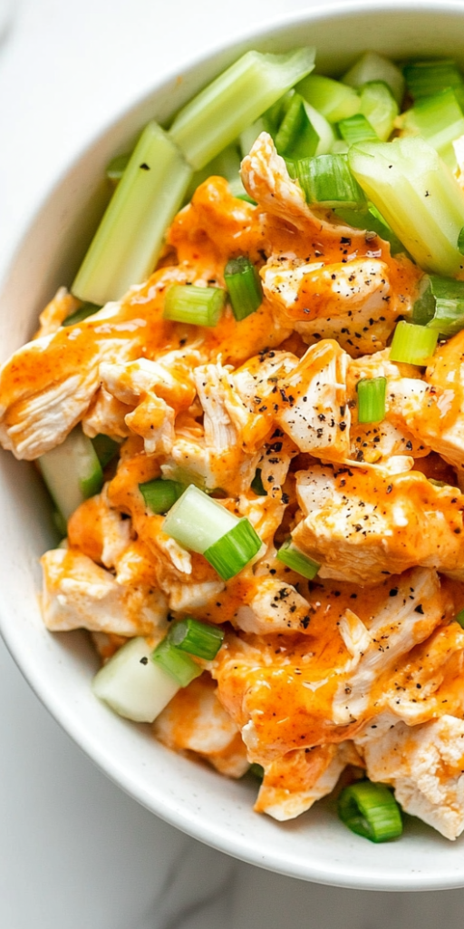 High-Protein Buffalo Chicken Salad Recipe!
