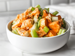 High-Protein Buffalo Chicken Salad Recipe!