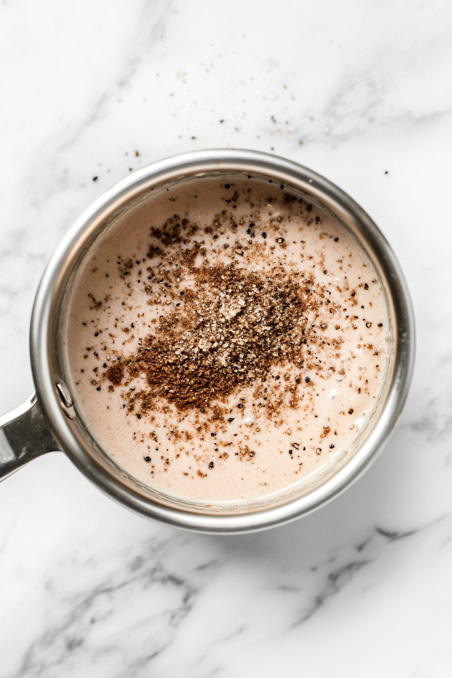 Season with black pepper to taste.