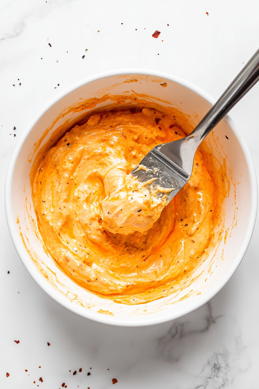 Transfer mixture to a baking dish and spread evenly.