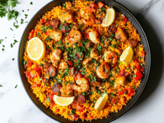 Authentic Chicken Paella Recipe!