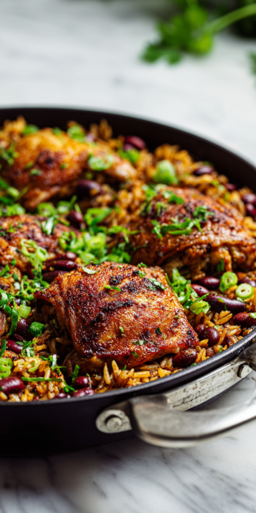 Easy Caribbean Chicken & Rice Recipe!