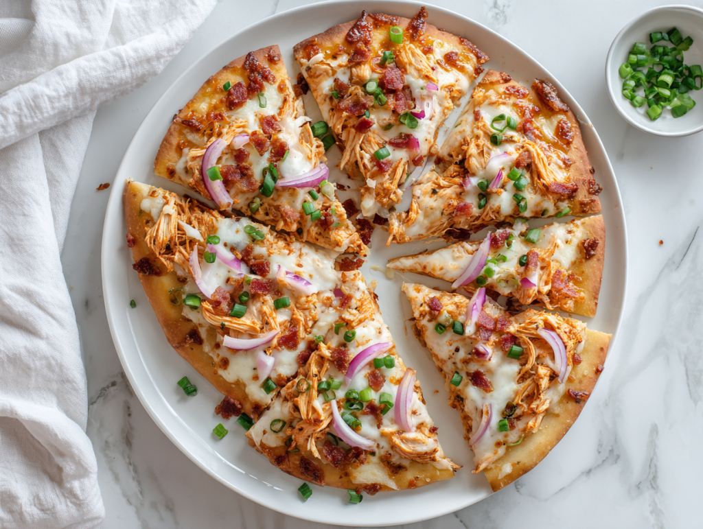 Quick & Easy Buffalo Chicken Flatbread Recipe!
