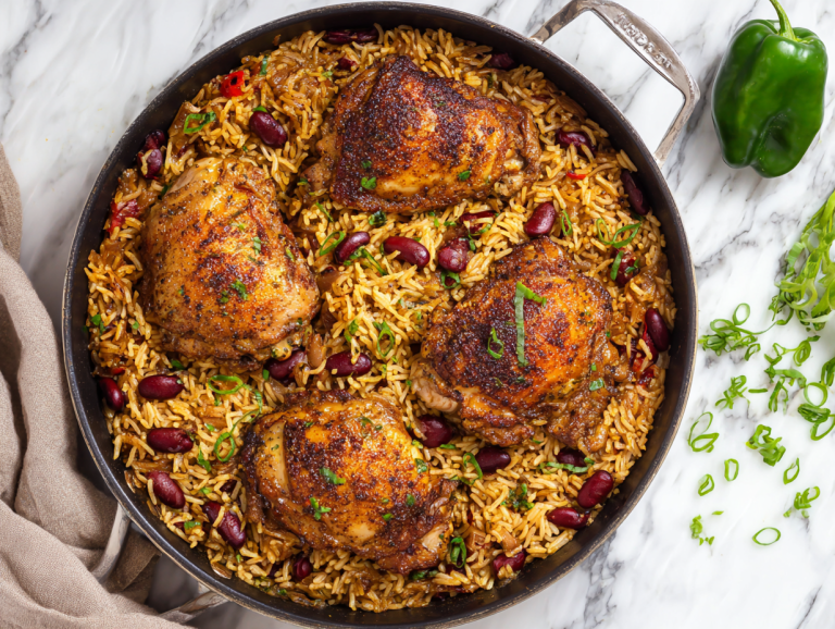 Easy Caribbean Chicken & Rice Recipe!