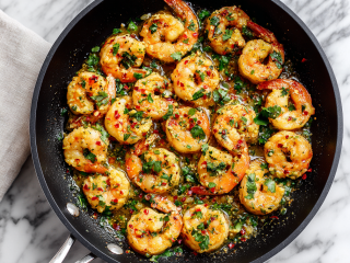 Spicy Lemon Garlic Shrimp Recipe in 20 Mins!