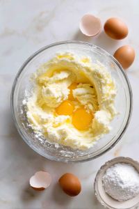 Add eggs and vanilla extract; mix well until smooth.