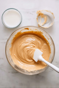 Add the milk mixture and stir until smooth.