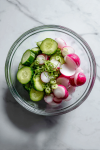 Add sour cream and sea salt to the bowl.