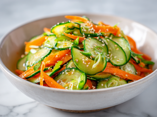 Authentic Carrot Cucumber Salad Recipe in 15 Mins!