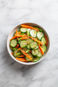 Serve chilled or at room temperature. Authentic Carrot Cucumber Salad Recipe in 15 Mins!