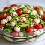Best Cucumber Caprese Salad Recipe in 10-Mins!