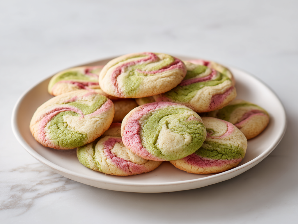 Delicious Strawberry Matcha Marble Cookies Recipe