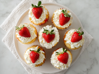 The Best Strawberry Shortcake Cupcakes Recipe!