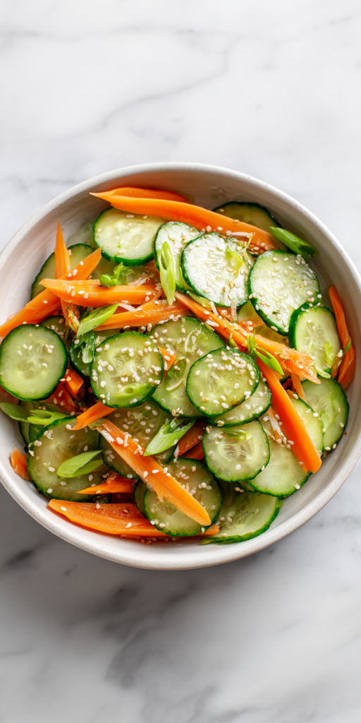 Authentic Carrot Cucumber Salad Recipe in 15 Mins!