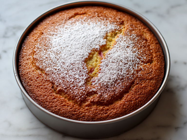 Authentic Norwegian Rhubarb Cake Recipe!