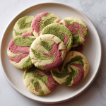 Delicious Strawberry Matcha Marble Cookies Recipe