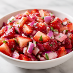 10-Minute Best Strawberry Rhubarb Salsa Recipe Ever!