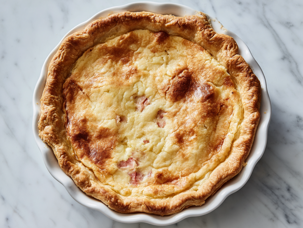 Perfect Amish Rhubarb Custard Pie Recipe!