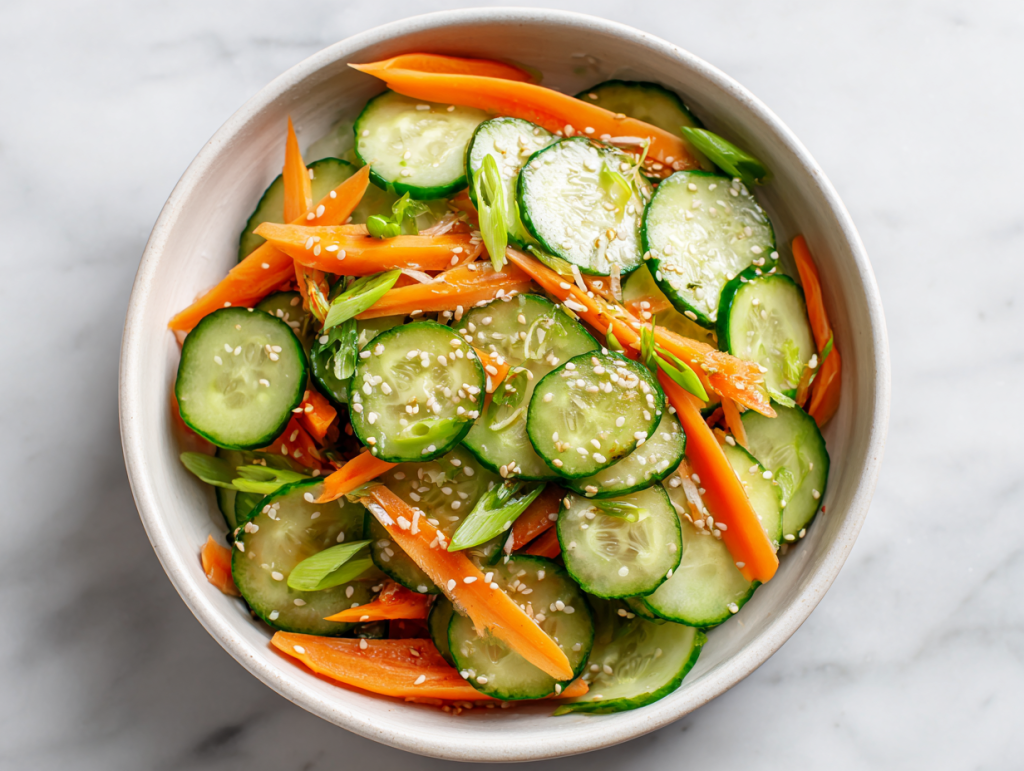Authentic Carrot Cucumber Salad Recipe in 15 Mins!
