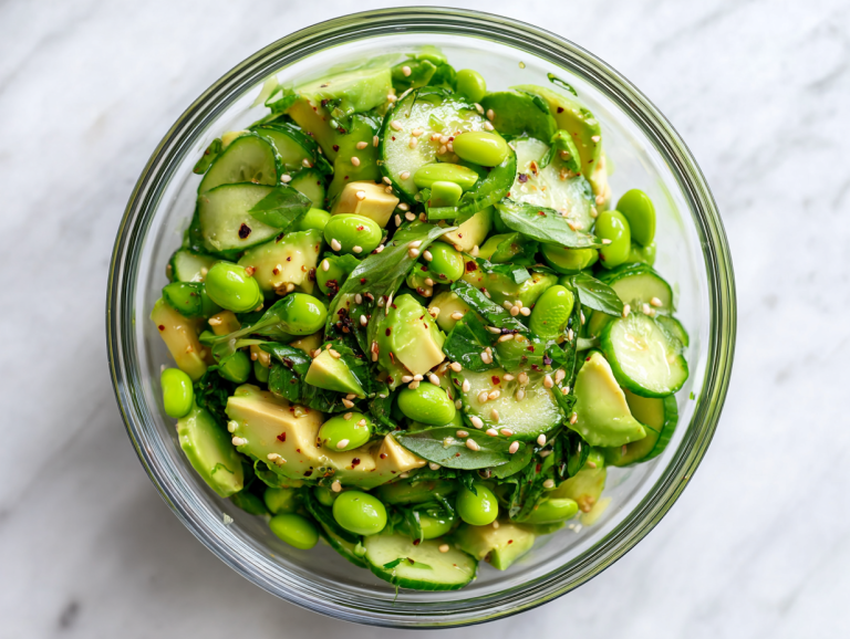 Best Cucumber Edamame Salad Recipe Ever!