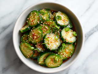 Easy & Spicy Cucumber Salad in 10 Minutes!