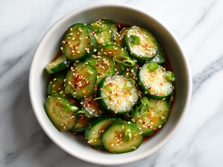Easy & Spicy Cucumber Salad in 10 Minutes!
