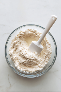 Gently fold in the dry ingredients until just combined.