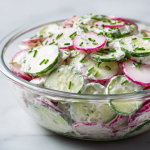 Healthy Cucumber Radish Salad in Just 10 Mins!