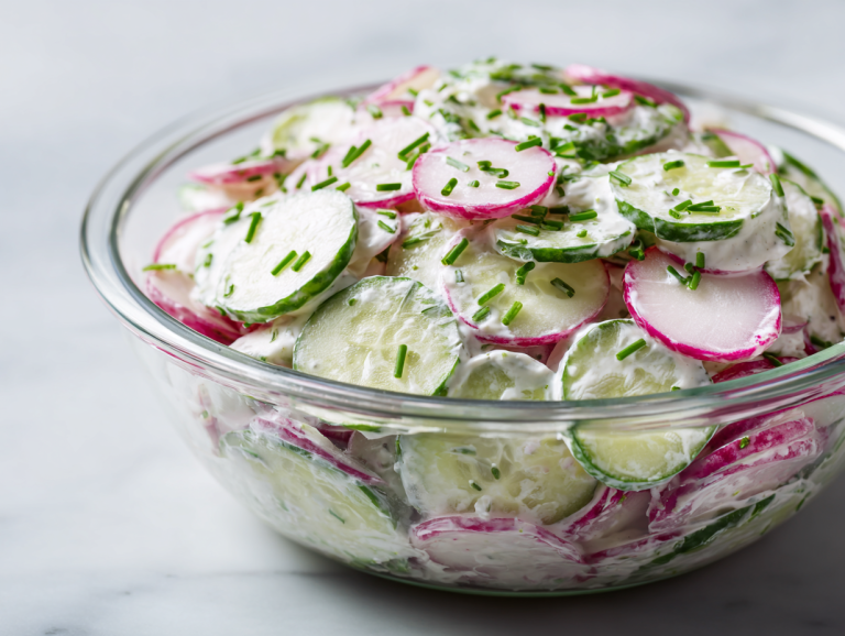 Healthy Cucumber Radish Salad in Just 10 Mins!