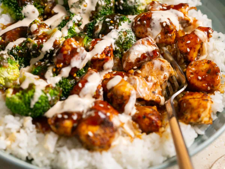 Healthy Sticky Chicken Bowls Recipe