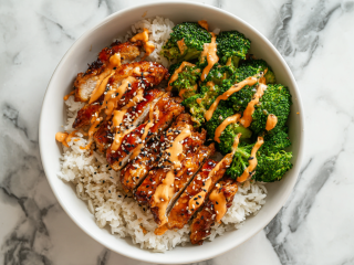Healthy Sticky Chicken Bowls Recipe!