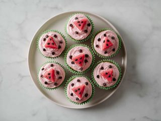 Delicious Watermelon Cupcakes Recipe!