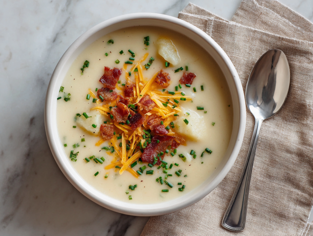 Delicious 4-Ingredient Potato Soup Recipe Ever!