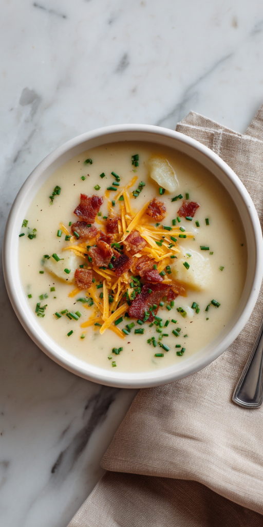 Delicious 4-Ingredient Potato Soup Recipe Ever!