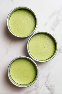 Divide the batter evenly into pans. Bake for 35–40 minutes or until a toothpick comes out clean.