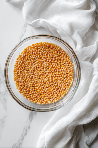Rinse the dal and pressure cook with water, turmeric, green chilies, onion, tomato, ginger, and salt until soft.
