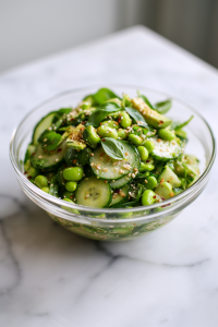 Best Cucumber Edamame Salad Recipe Ever!