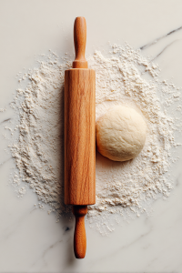 Shape each half into a cone, seal edges with water.