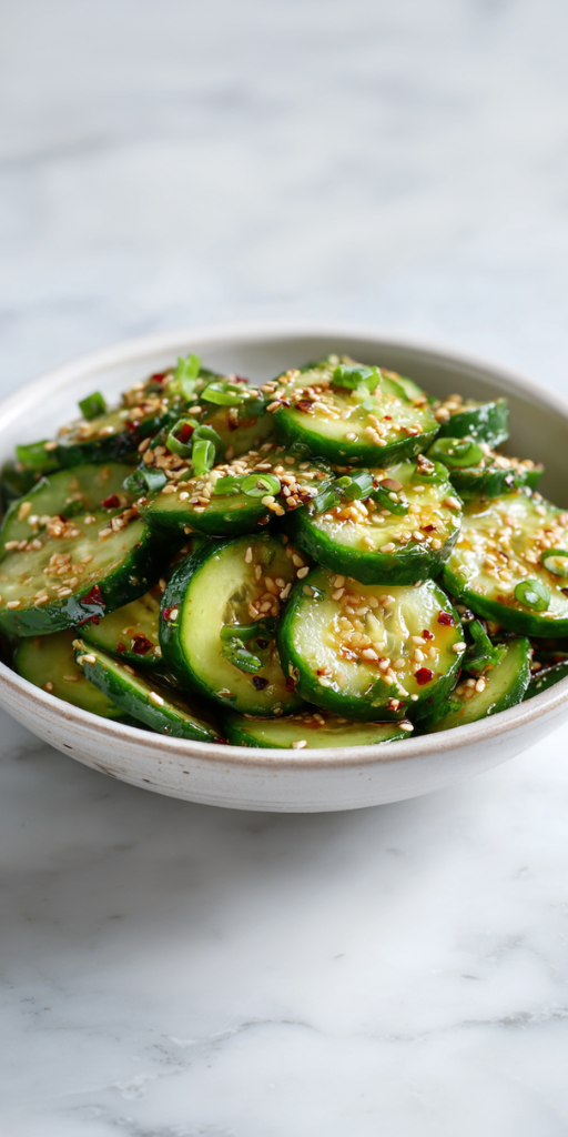 Easy & Spicy Cucumber Salad in 10 Minutes!